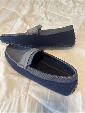 Rothy's Navy and Gray Knit Penny Loafers for Men